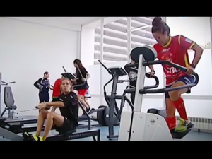 Vuelta a los entrenamientos de las internacionales del Hostelcur Gij&oacute;n