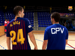 Duelo fraternal entre Nil y Blai Roca en el Bar&ccedil;a-Voltreg&agrave;