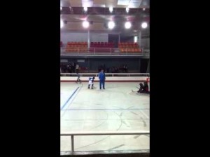 Calentamiento de los peques del CP Malgrat.