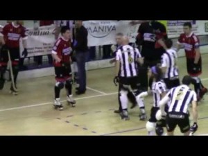 Viareggio - Breganze; Mega ri&ntilde;a en el final.