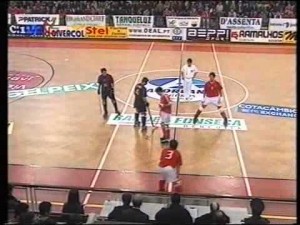 ON-LINE; SL Benfica - Bar&ccedil;a.Euroliga 02-03