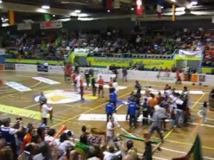Celebraci&oacute;n de Portugal tras la Copa de las Naciones