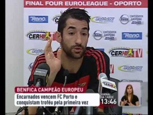 Entrevistas a los jugadores del Benfica