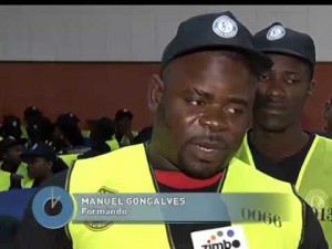 La polic&iacute;a garantiza seguridad en el Mundial de Angola
