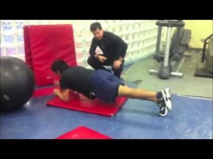 Trabajo del Core para un jugador de Hockey
