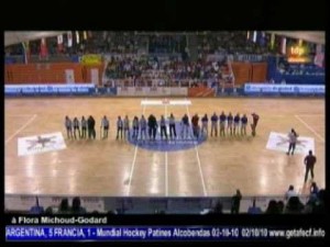Argentina, 5 Francia, 1 Mundial Hockey Patines Alcobendas 2010.