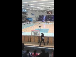 H&oacute;quei em patins: livre directo de H&eacute;lder Nunes frente ao Barcelos