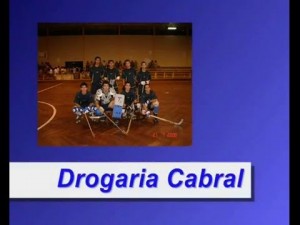 H&oacute;quei em Patins: Torneio de Valongo. Valongo - Porto. Golo de Vitor Hugo