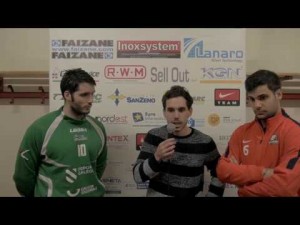 Uri Vives, Gerard Teixid&oacute; y Xavi Malian - Interview - ASD Hockey Breganze vs Hockey Club Liceo