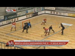 H&oacute;quei Feminino | 3&ordf;J Fase Final - AD Sanjoanense 1 x 10 SL Benfica (CN 16/17)