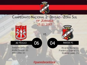 v. - ResCamp. Nacional 2&ordf; Div. - AE F&iacute;sica D vs Parede FC