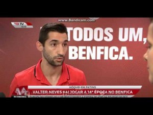 Valter Neves renueva con el SL Benfica