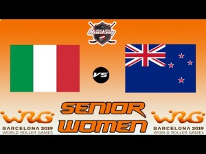 ITALY VS NEW ZEALAND SENIOR WOMEN WORLD ROLLER GAME 2019