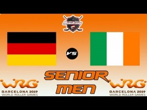 GERMANY VS IRELAND SENIOR MEN WORLD ROLLER GAME 2019