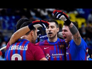 Highlights Bar&ccedil;a 5-1 CH Caldes | Ok Liga 21/22 | J19