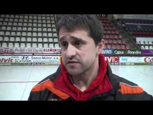 Quim L&oacute;pez tras el CP Vic- CP Tenerife.Jor 12.