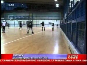 La scuola hockey del CGC Viareggio.