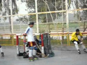 Hockey en India.
