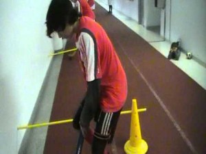 Entrenamientos de f&iacute;sico.Juveniles del SL Benfica.